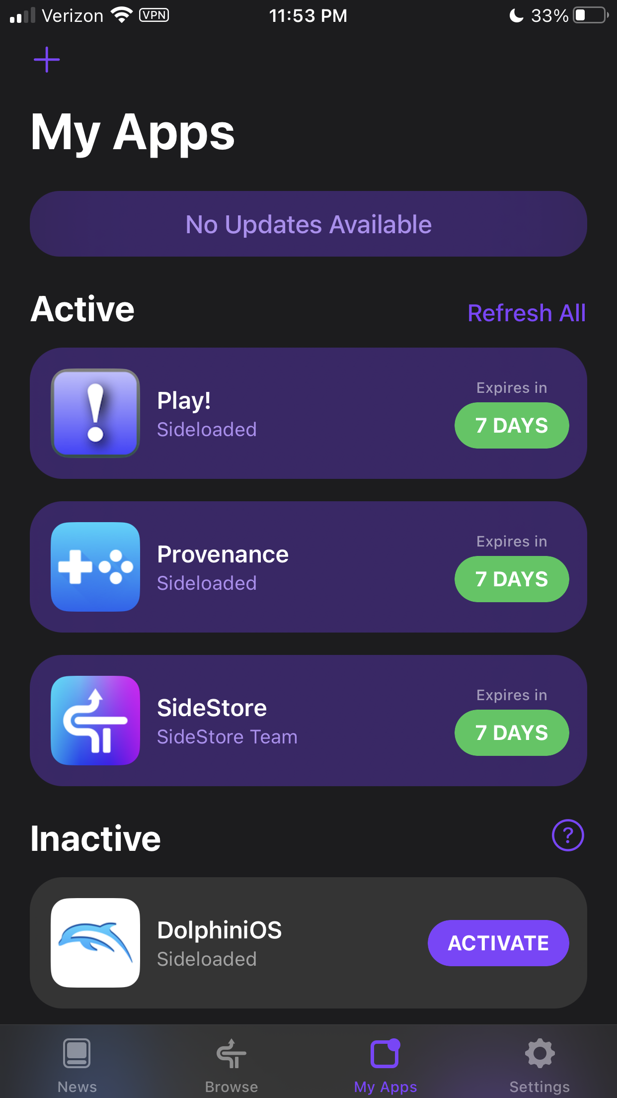 SideStore screenshot 2